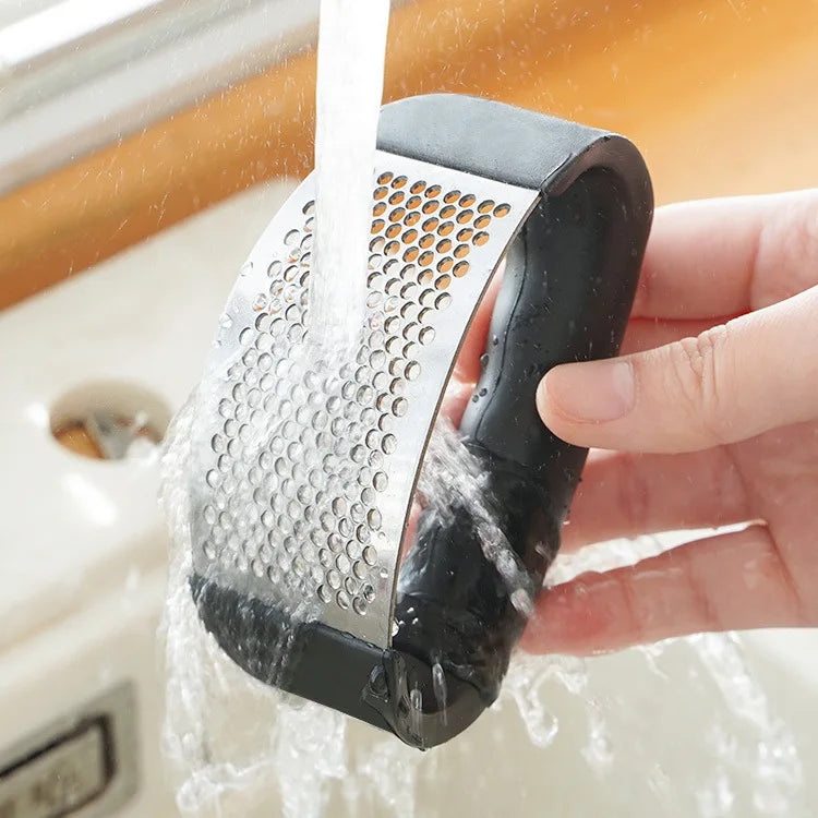 Esmagador de Alho de Aço Inoxidável manual